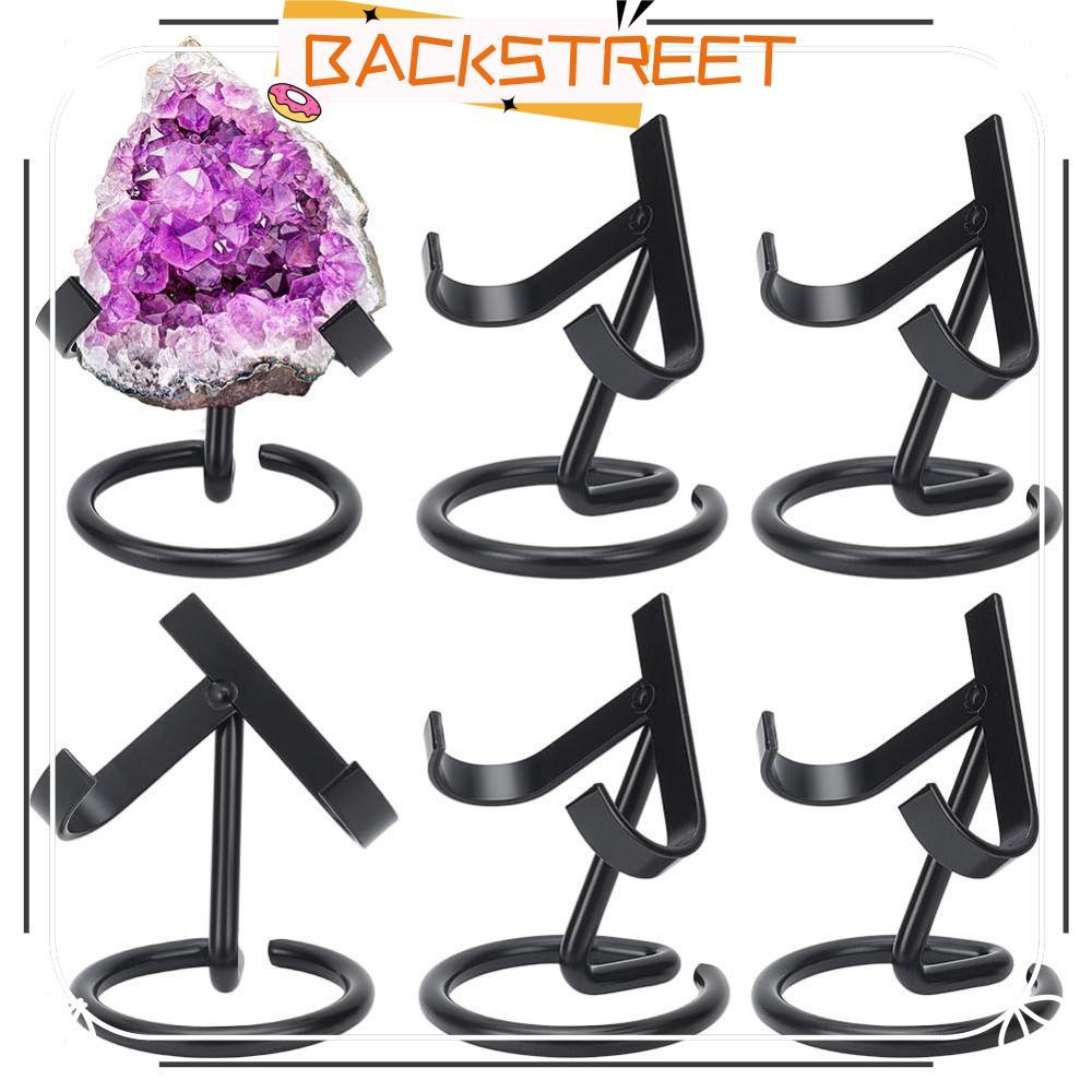 BACKSTAGEREAT Crystal Ball Ornament Rack, Mini Platinum Iron Crystal Ball Holder, Metal Display Stan