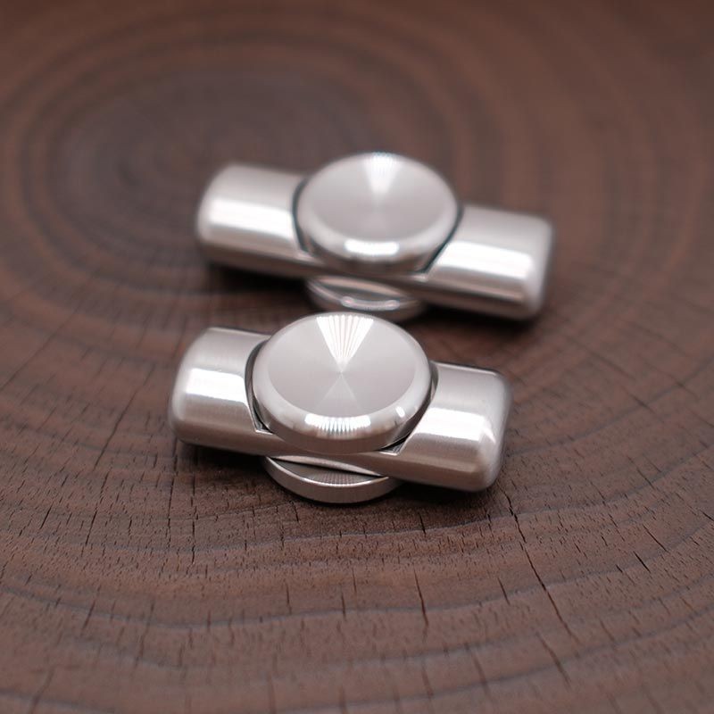 Meow Home เหล็กขนาดเล็กเสา Spinner รู้สึก Fidget Spinner กังวลหิน CNC โลหะ EDC Decompression แบบพกพา