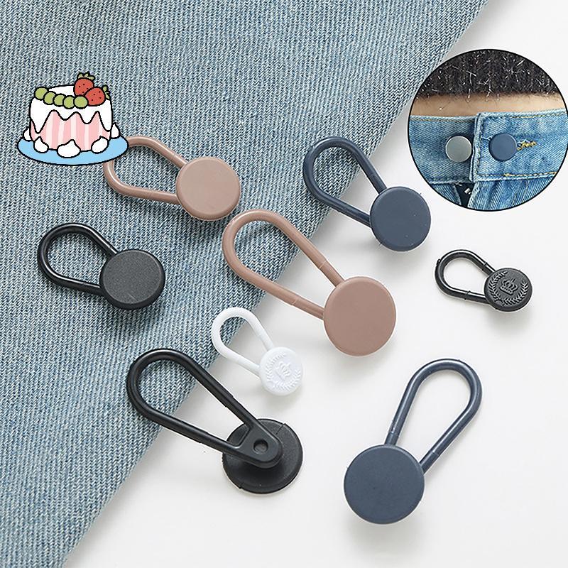 [Sep-t] 1 ชิ้นกางเกง Extender ปุ่ม 15 มิลลิเมตร 18 มิลลิเมตรยืดหยุ่นเอว Extender สําหรับกางเกงยีนส์ก