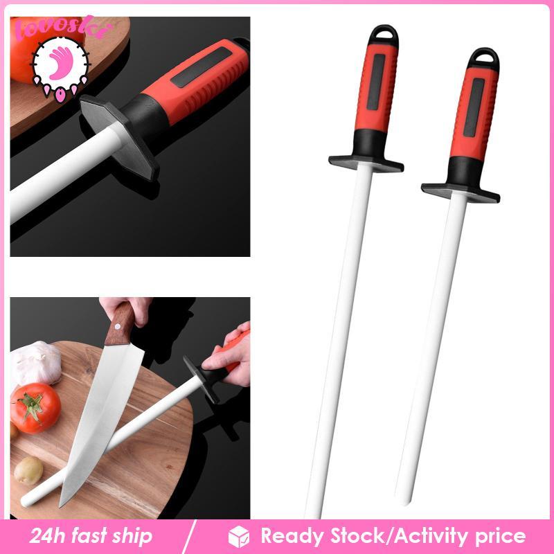 [Lovoski] เซรามิค Honing Rod Non Slip Handle เซรามิค Rod Sharpening Rod Sharpening เครื่องมือสําหรับ
