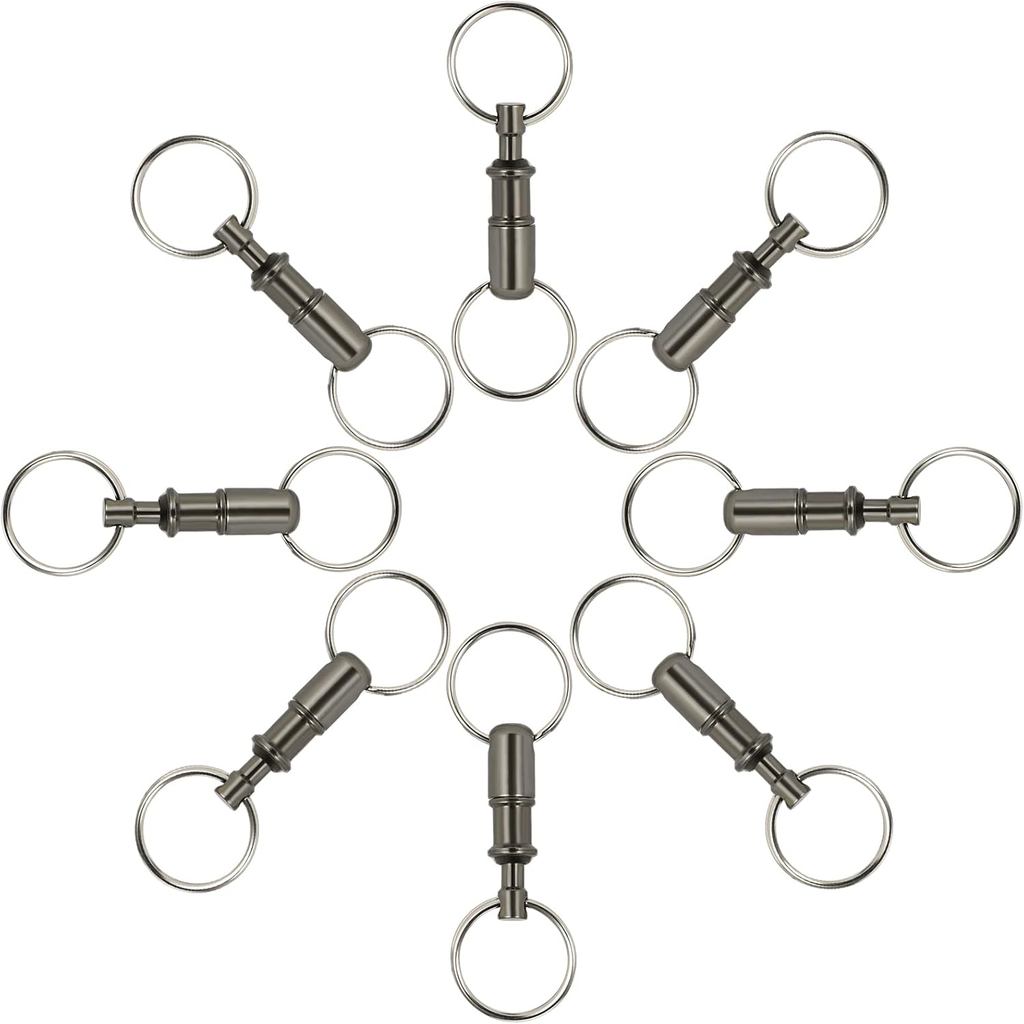 8ชิ้น/เซ็ตอัพเกรดด่วนที่วางจําหน่ายพวงกุญแจ,ที่ถอดออกได้ดึงApartพวงกุญแจพวงกุญแจSnapล็อคผู้ถือสะดวกอ