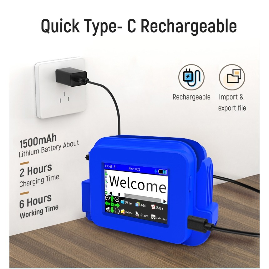 Mini hand-held inkjet printer Small portable inkjet printer Production date QR code intelligent prin