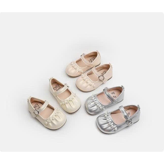 [แบบเล็กเพิ่มขนาด]Ngoc PucMinhBabyBoss Doll Shoes Soft Leather Baby Girl Doll Shoes Size 15-25