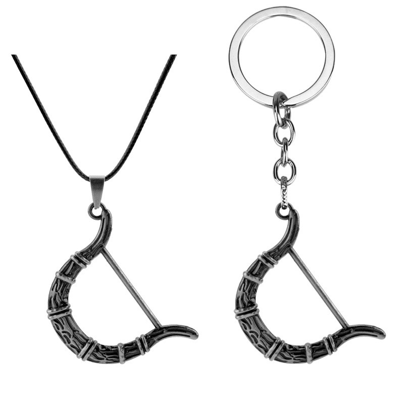 Spot Goods#Anime Peripheral JOJO Bizarre Adventure Eternal Diamond Rainbow Village Shape Arrow Neckl