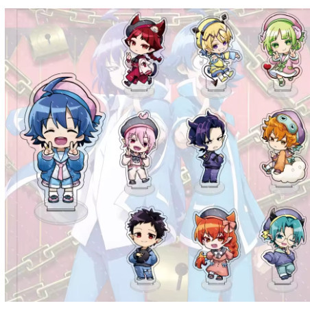 อะนิเมะ Mairimashita Iruma-kun อะคริลิครุ่น 10cm – เวอร์ชั่นน่ารัก ตัวละคร Iruma-kun กระดานยืนตกแต่ง