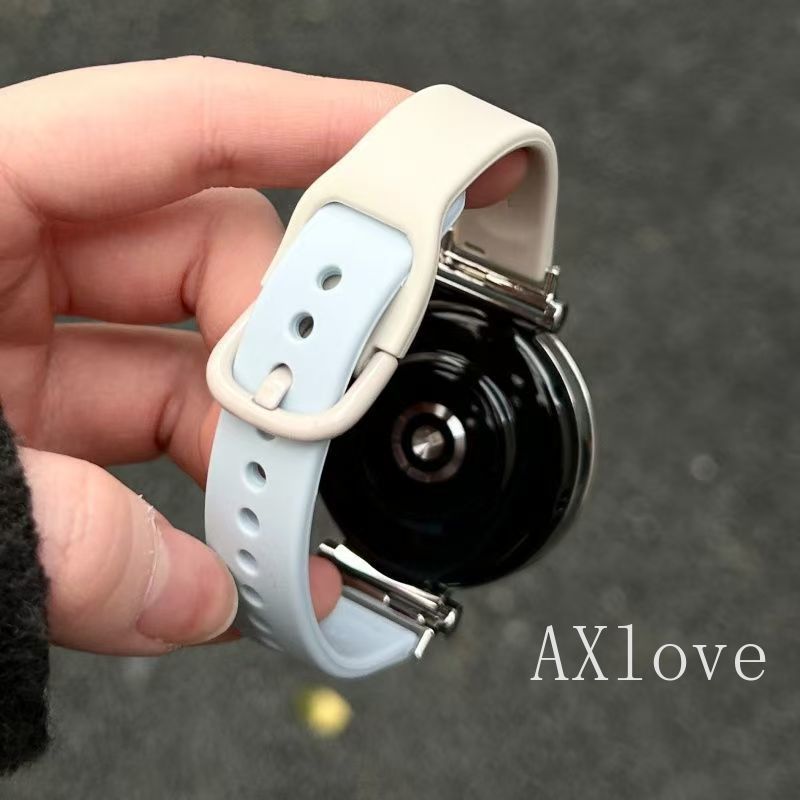 18 มม.20 มม.22 มม.ซิลิโคนสําหรับ Samsung Galaxy Watch 8 7 FE 6 4 5 Pro Classic Gear S3 Active 2 40 44 มม.สายนาฬิกากีฬา - รูปที่ 5