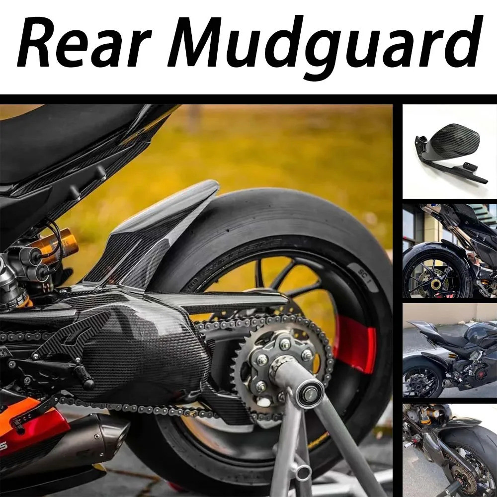 ยอดนิยมใหม่ Fender ด้านหลัง Hugger Mudguard สําหรับ Ducati Panigale V4 V4s V4r Streetfighter V4 / S 