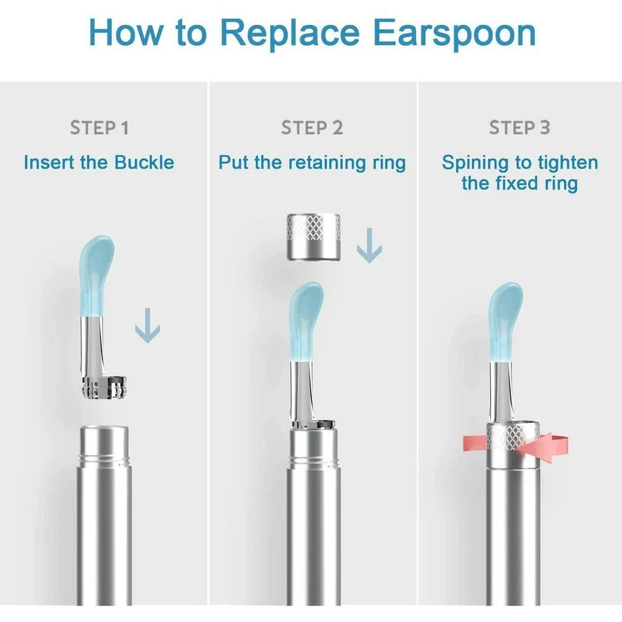 Bebird X17 Pro M9 Pro T5 K10 B2 Original Visual Ear Sticks Earpick Health Care ทําความสะอาดหูเปลี่ยน