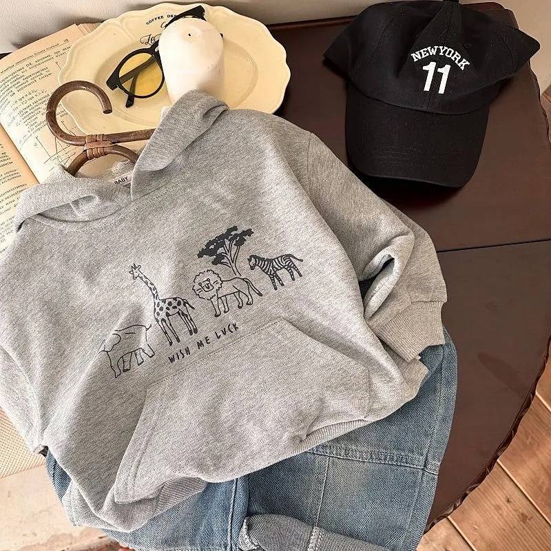 Children's Clothing Boys' and Girls' Hoodies New Spring and Autumn Baby Hooded Children's Autumn Boy