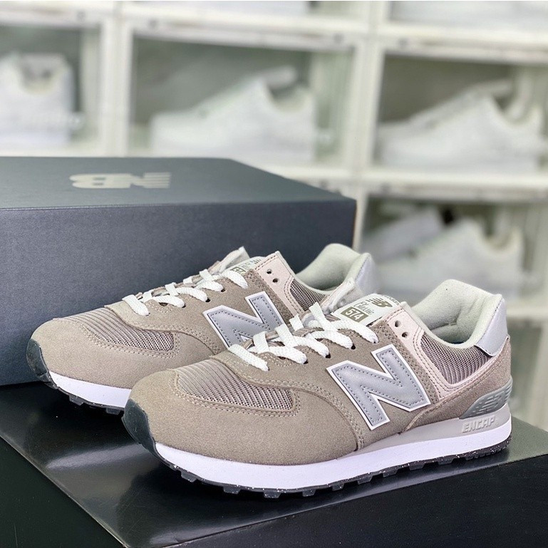 2023 NB 574 สีเทาสีขาว Retro Casual กีฬา Ruing รองเท้า Unisex Universal กีฬารองเท้าผู้ชายผู้หญิง ML5