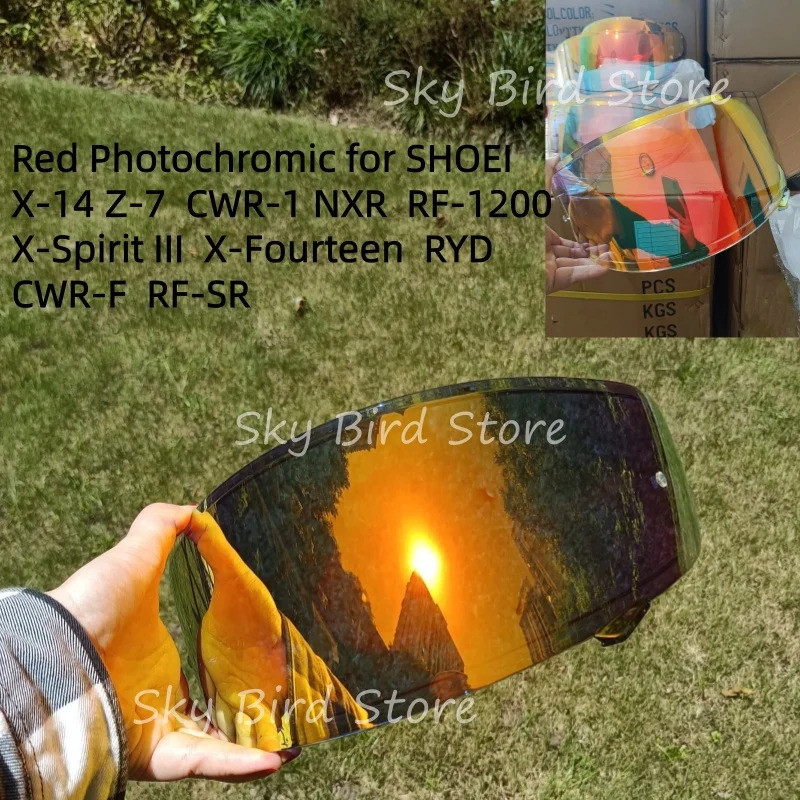 ReadyStockPhotochromic Visor สําหรับ SHOEI X14 X-14 Z7 CWR-1 CWR1 NXR RF-1200 RF1200 X-Spirit III XS
