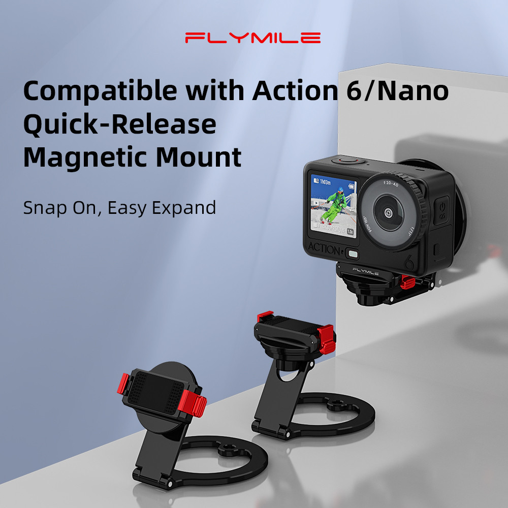 สําหรับ DJI OSMO ACTION 6 Bi ตัวยึดแม่เหล็กทิศทาง Magsafe Expansion Osmo Nano อุปกรณ์เสริมคลิปคงที่