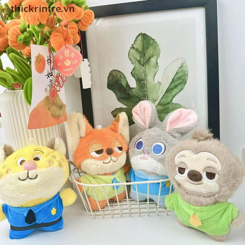 THI Zootopia ของเล่นตุ๊กตา Judy Nick Sloth แกะเสือดาว Fanny จี้ Sloth พวงกุญแจตกแต่งพวงกุญแจวันเกิด 