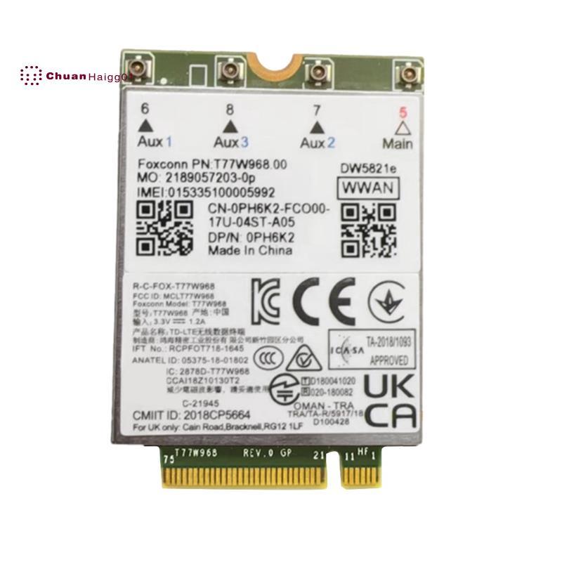 T77W968 DW5821E 4G โมดูล X20 LTE Cat16 Gigabit 4G การ์ด 5420 5424 7424 7400 แล็ปท็อป