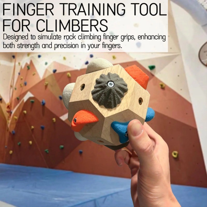 Handcrafted ไม้ปีนเขาถือชุด Natural Rock Texture Boulder บล็อกสําหรับในร่มกลางแจ้ง Climbing Wall การฝึกอบรม