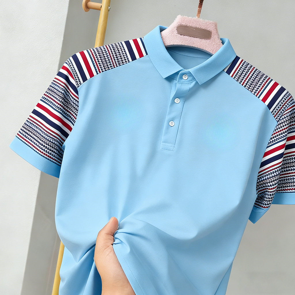 เสื้อโปโลทรงไทยคุณภาพสูง ใส่สบายสำหรับชุดลำลอง มีหลากสีให้เลือก - รูปที่ 5