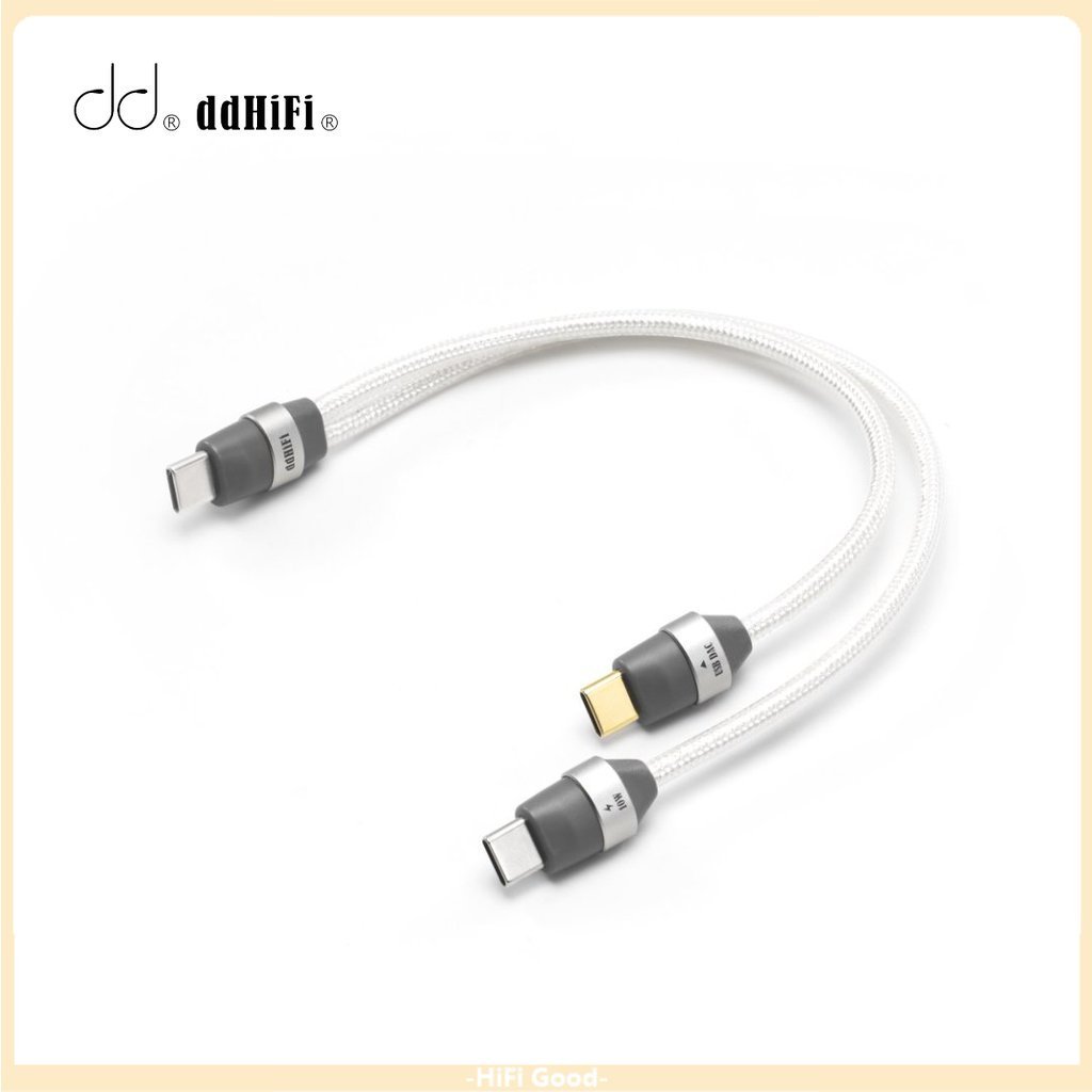 DD DdHiFi TC05M3 Dual USB-C Plug พร้อมการชาร์จ OTG ถอดรหัสเสียงและชาร์จสาย 2in1