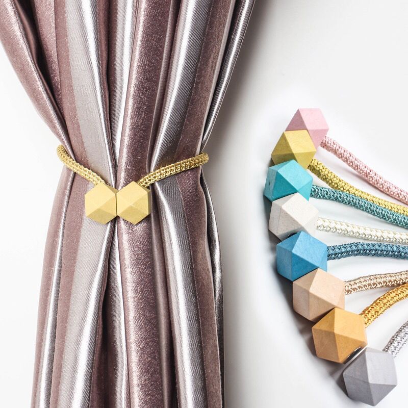 窗帘绑带卧室绑绳磁铁扣窗帘扣磁吸绳高档欧式强磁绑带免打孔Curtain Strap Bedroom Strap Magnetic Buckle Curtain Buckle Magnetic20251