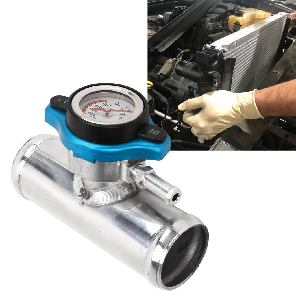 โซยัง สายหล่อเย็นเติมคอ 1?1/2 in OD Heavy Duty Inline หม้อน้ําฟิลเลอร์พื้นผิวขัดเงาสําหรับรถยนต์