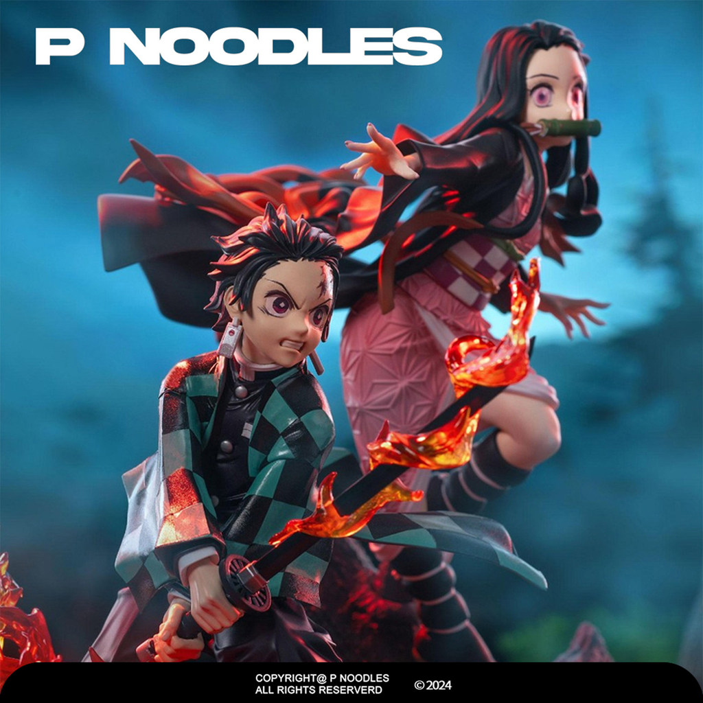 SEGA SEGA SEGA ของแท้ Demon Slayer Xross Link ตุ๊กตา Tanjirou Nezuko รูปทิวทัศน์