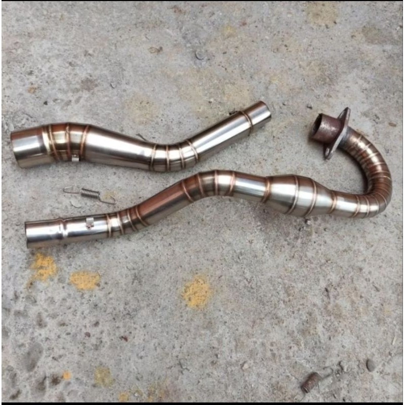 STANLIS คอท่อไอเสียแบบเต็มหนอนสําหรับ Xtz125 Xr 200xr150 KLX 150s/g/l Crf 150L DT150 XRE DTM KSR