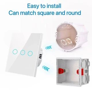 สวิตช์อัจฉริยะ Wifi RF433 Neutral/No-Neural Tuya Control ทํางานร่วมกับ Alexa Google Home WiFi สมาร์ท Home Touch Switch