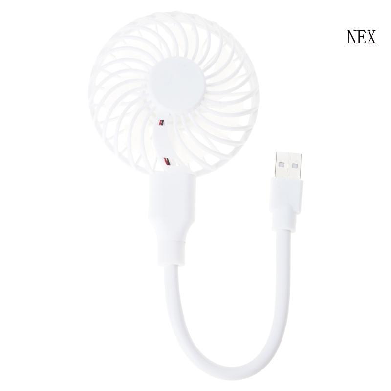 NEX พัดลมขนาดเล็ก USB คอยืดหยุ่นพร้อมระบบควบคุมสวิตช์ปรับมุมสําหรับโต๊ะคอมพิวเตอร์ห้องพักหอพัก Campi