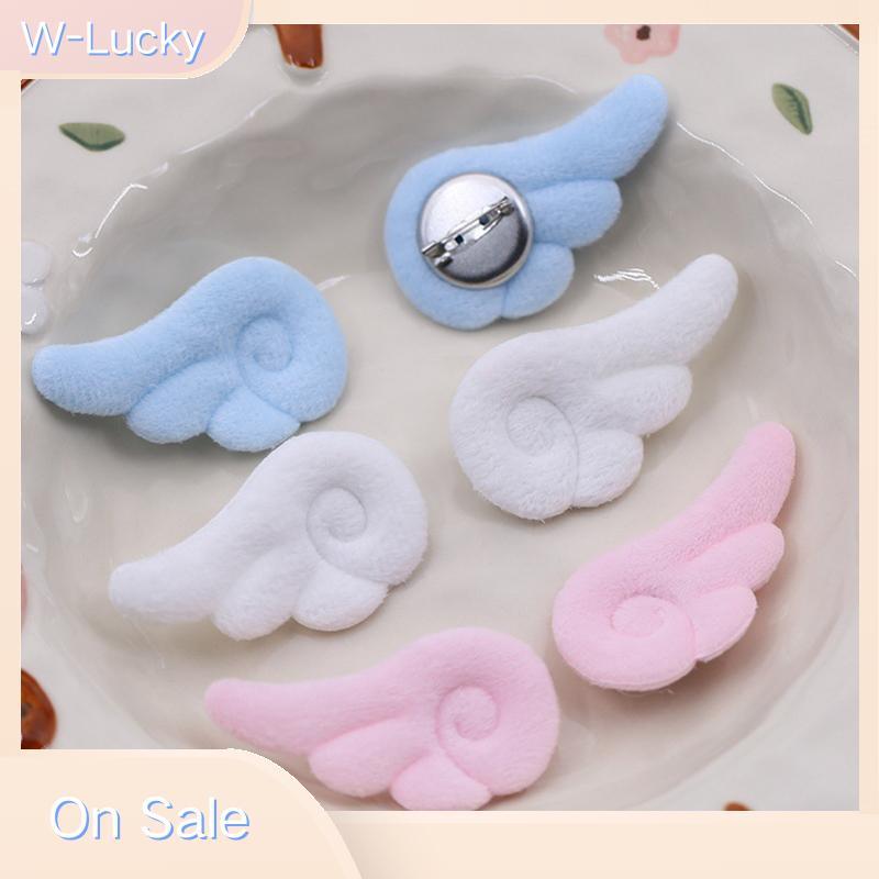 W-Lucky 1 คู่เข็มกลัดนางฟ้าขนาดเล็กสไตล์ญี่ปุ่นเสื้อผ้าหวานตกแต่ง Y2K กระเป๋าตุ๊กตาหมวกอุปกรณ์เสริม