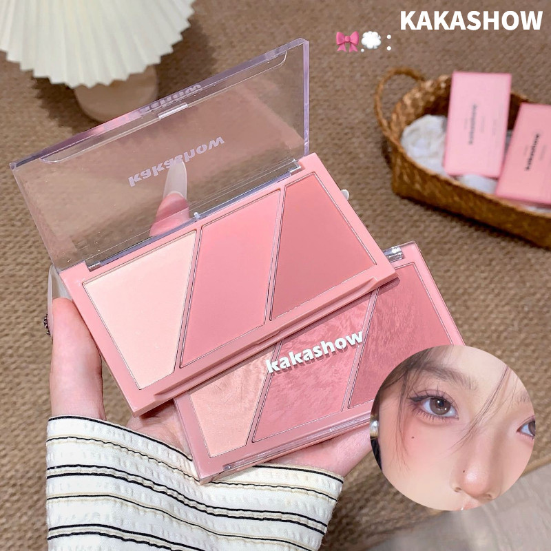 KAKASHOW Blush Palette Multi-Color Blush Palette Pink Expansion Brightening Matte Natural Cheek Blush Palette
