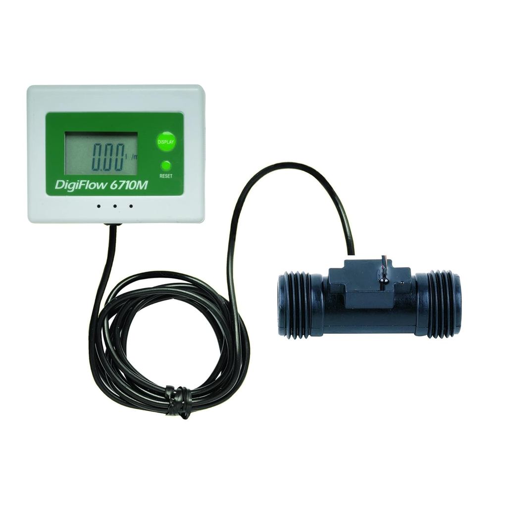 Savant Flow Totalizer และ Flow Rate Meter 3/4" NPT สําหรับเครื่องกรองน้ํา