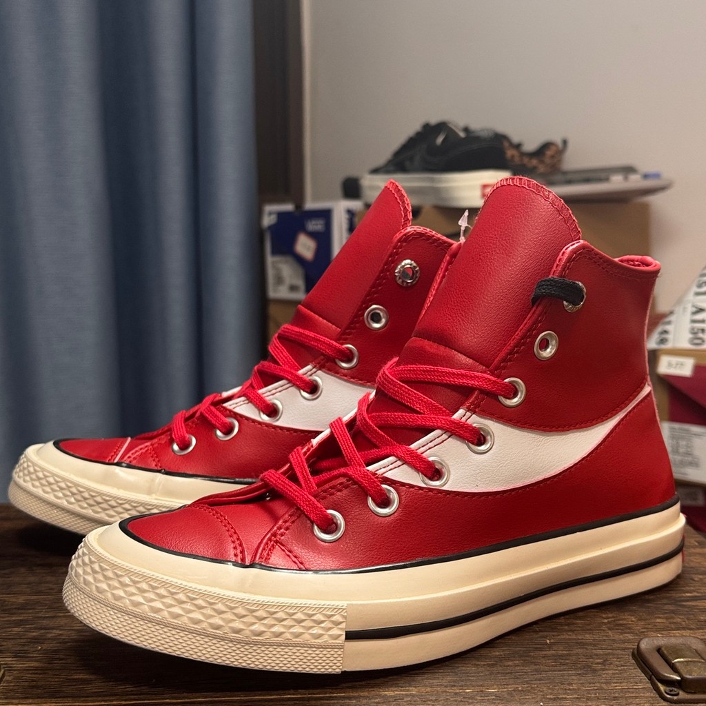 Coca Cola x Converse Chuck 70 รองเท้าบอร์ดทรงสูงย้อนยุคและส่วนบุคคลสําหรับทั้งชายและหญิงสีแดง