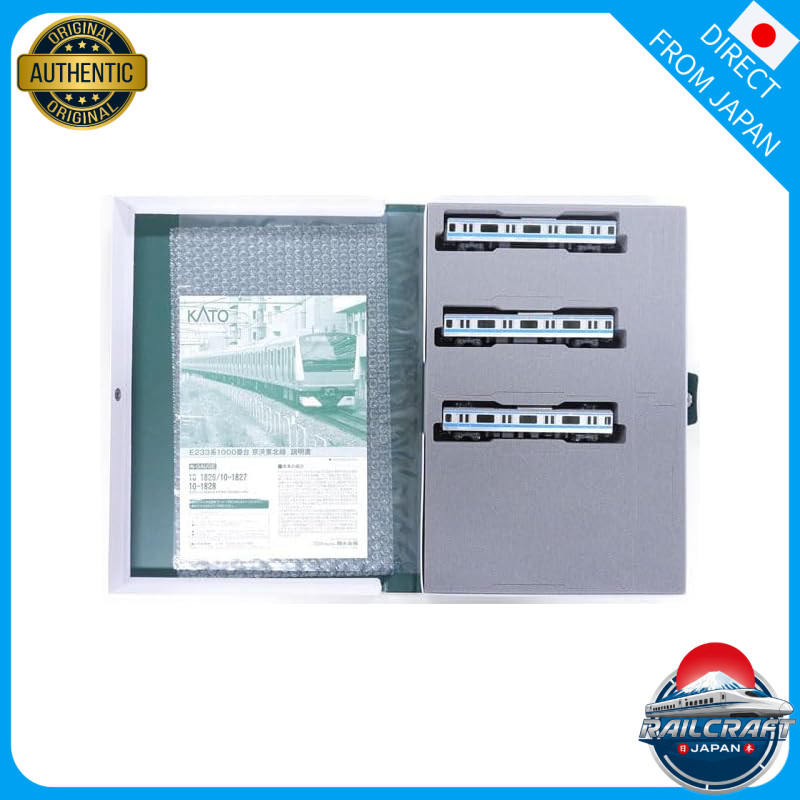 KATO N Scale E233 Series 1000, Keihin-Tohoku Line, Expansion Set A