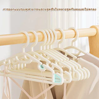 20/50 ชิ้น ไม้แขวนเสื้อพลาสติกกันลื่นสีขาว ที่แขวนเสื้อแบบใช้ในบ้าน ไม่ทิ้งรอย เหมาะสำหรับเสื้อผ้า กางเกง และชุดชั้นใน