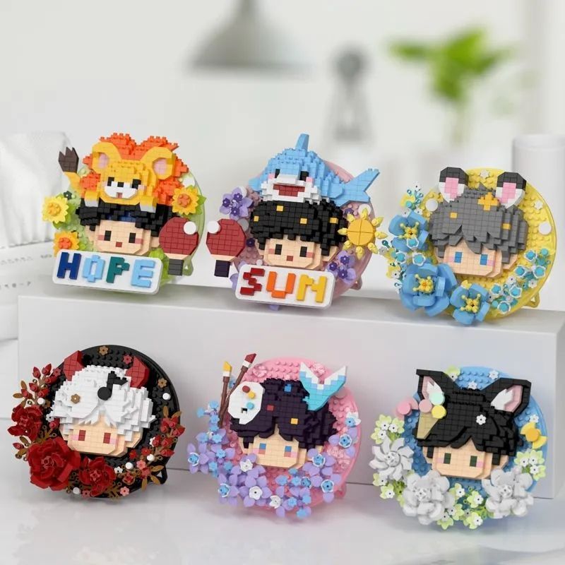 [ผลิตภัณฑ์ใหม่] น่ารัก Satou Series สินค้า Mini Bar Chirp Building Blocks การศึกษาประกอบของเล่นเครื่องประดับตกแต่งแลกเปลี่ยนของขวัญเล็กๆ