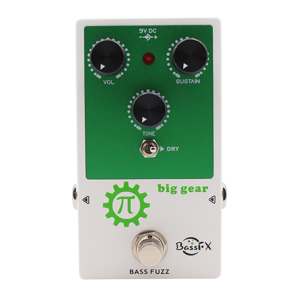 Fanmuzk Big Gear Bass Fuzz Pedal สําหรับเบสไฟฟ้าตามเบส Big Nano Bass Fuzz Pedal