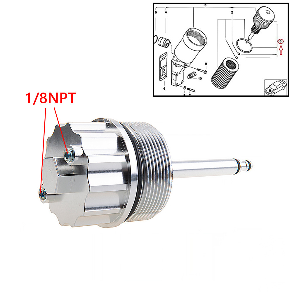 MP อลูมิเนียมอะแดปเตอร์กรองฝาครอบสำหรับน้ำมันกรองชุดสำหรับ BMW M40 M42 M43 M44 316i 318i 518i Z3 1.8