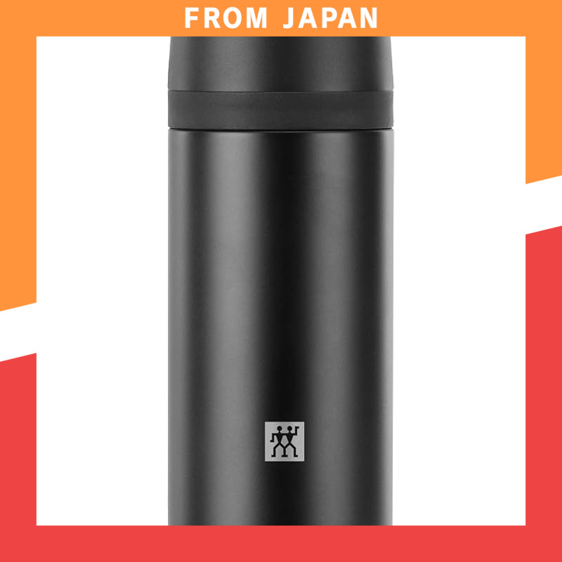 ZWILLING Stainless Steel Food Jar & Strainer Bottle - 420ml/700ml - Black & White - Insulated Lunch 