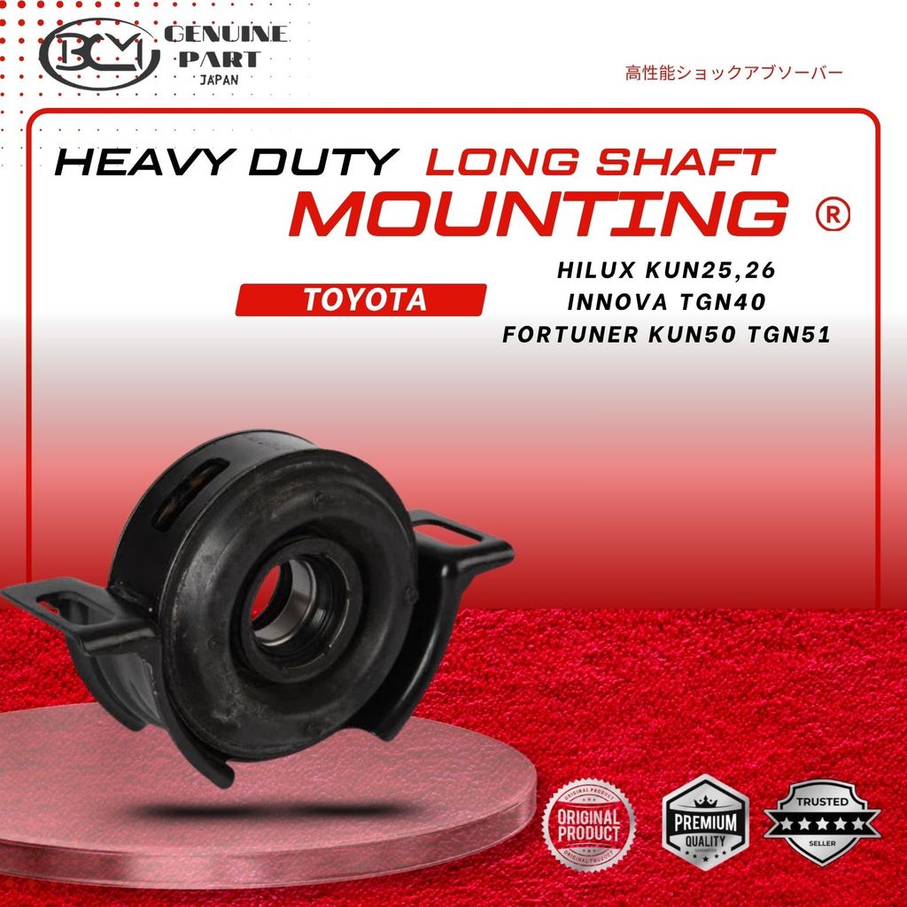 BCM JAPAN ขายึดเพลาใบพัด Toyota Hilux Vigo / Fortuner / Innova 37230-0K011 แบริ่งเพลายาวคุณภาพสูง
