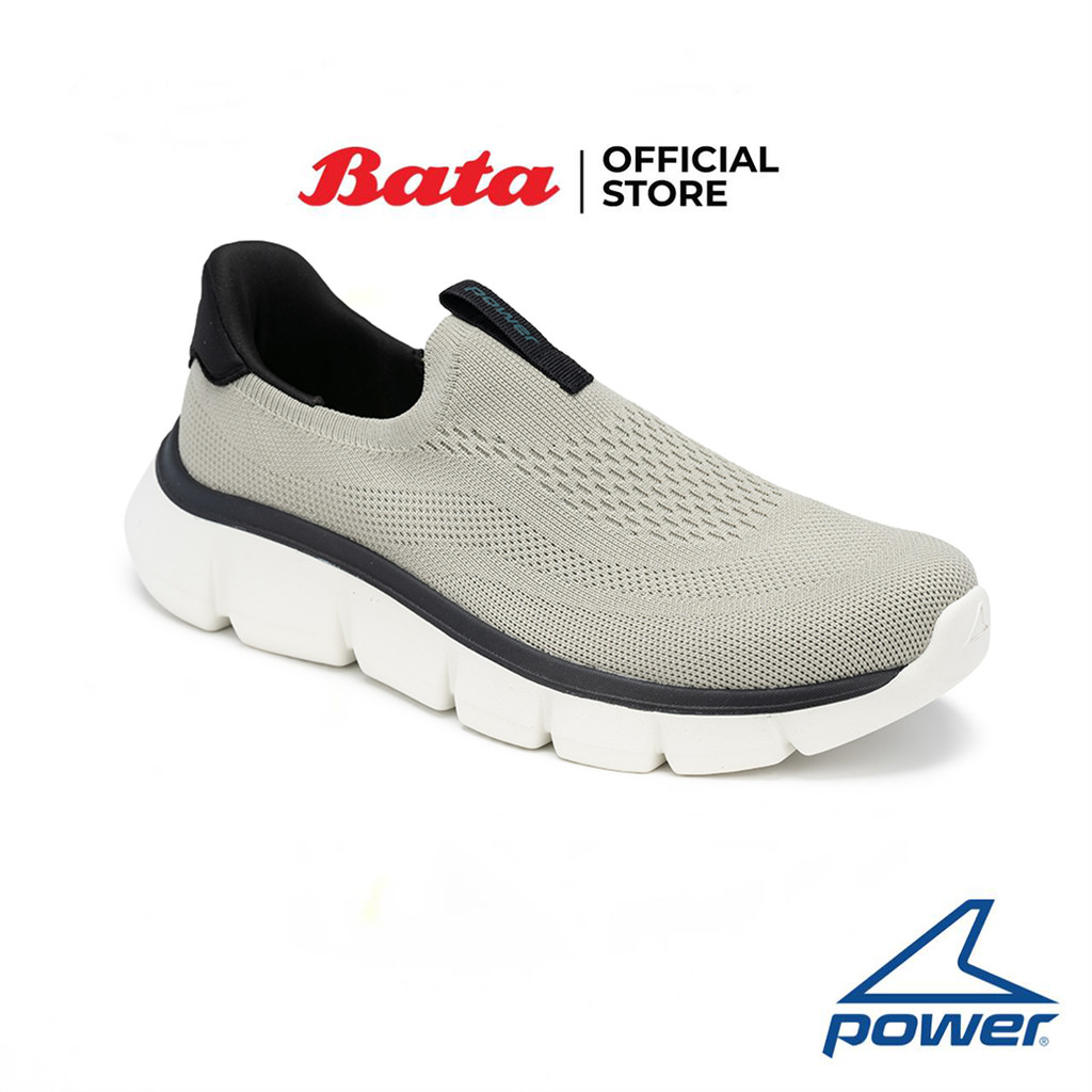 Bata บาจา Power รองเท้าสลิปออน ใส่เดินออกกำลังกาย สำหรับผู้ชาย รุ่น ENGAGE ULTRA 100 สีเทา 8288197 สีดำ 8286197
