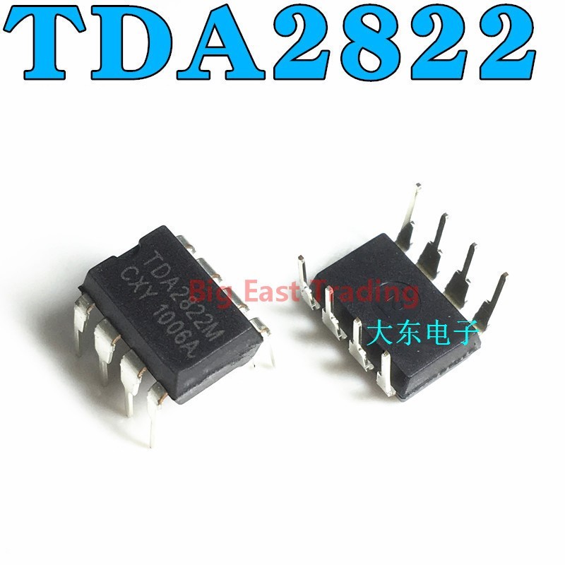 10PCS TDA2822M DIP8 TDA2822 DIP 2822M DIP-8 IC รับประกันคุณภาพ