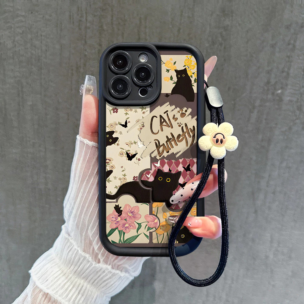 [เคส+สร้อยข้อมือ] เคสOppo A15 A55 A77 F17PRO A38A3SA5A12EA33A54 RENO4/5/6/7/8T A5SA74A95A78A58A1A1A9