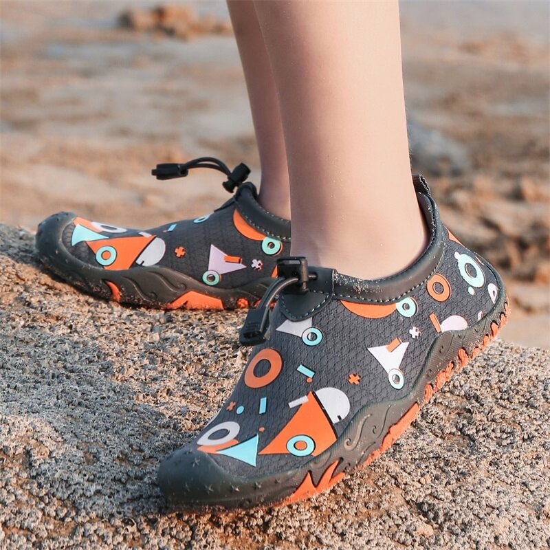 Children's Swimming Shoes Water Shoes Kid Beach Sneaker Slippers Non-slip Breath Quick-drying Barefo