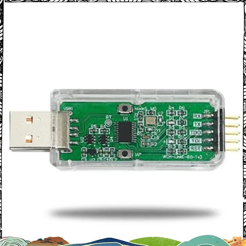 Super WCH LinkE ดาวน์โหลดออนไลน์ Debugger รองรับชิปแขน WCH RISC-V 1 พอร์ตอนุกรมไปยัง USB