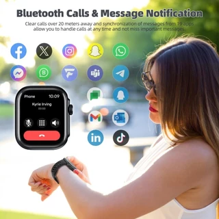 GOOJODOQ GPS+Alexa Smart Watch 3ATM waterproof For Outdoor Sports Health Monitoring