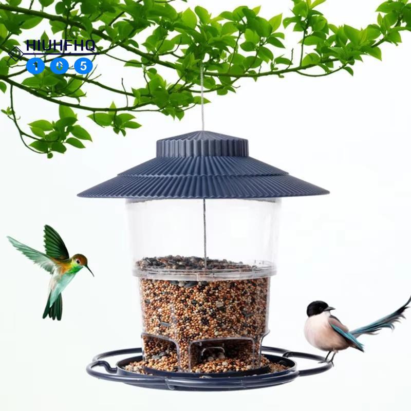 Hiuhfhq106 แขวนเครื่องป้อนนกสําหรับสวนกลางแจ้ง Anti-Squirrel Hook Hummingbird Feeder BIRD Feeder