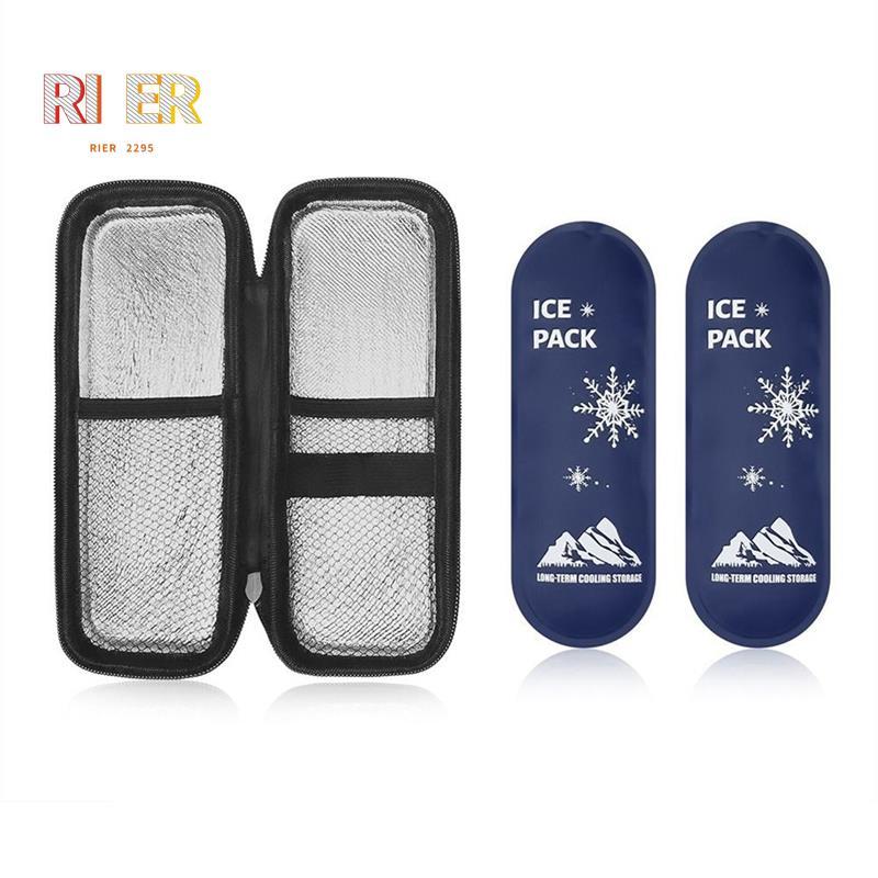 แบบพกพาอินซูลิน Cooling Bag Glaciated Cold Storage Bag Travel Pocket Cooler Pen Pack Freezer สําหรับ