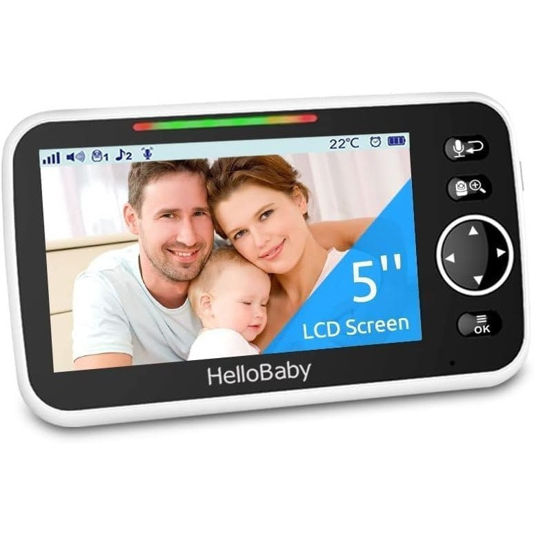 HelloBaby HB6550 2024/2025 เวอร์ชันจอภาพเท่านั้น - 6550 Vieo Monitor พร้อมกล้อง an Auio, isplay, เปล