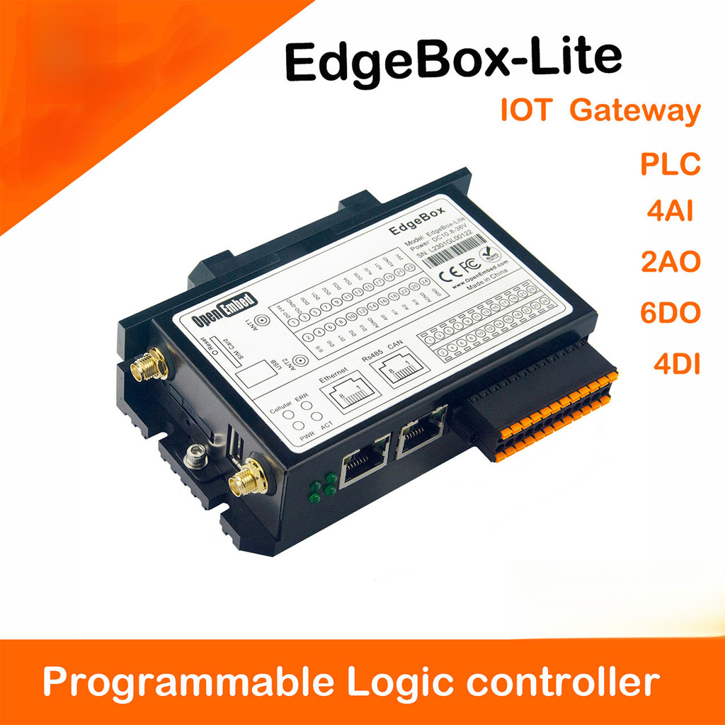 Industrial PLC Controller ESP32-S3 Based 4G LTE Wifi IoT Gateway Control EdgeBox Edge Computing Prog