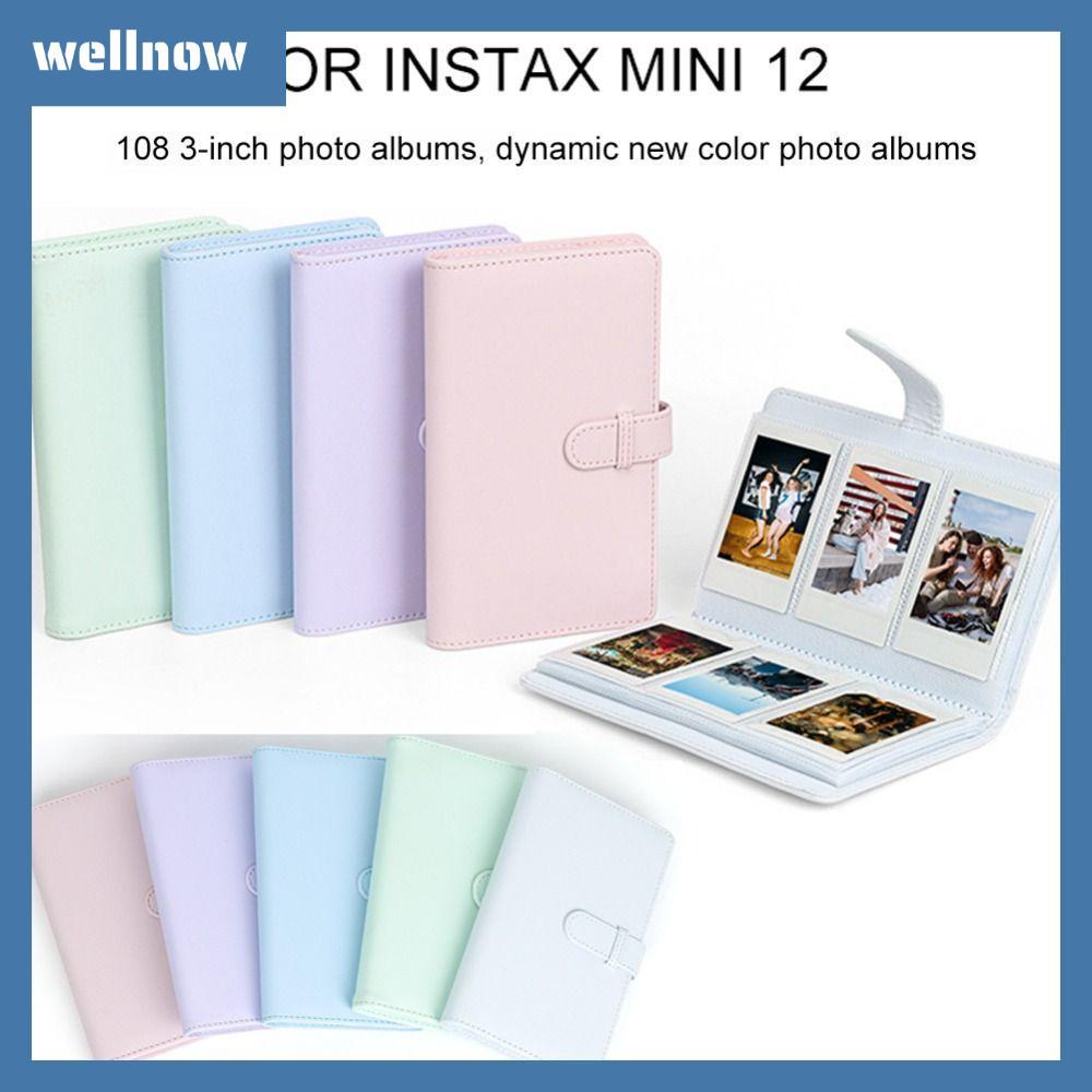 WELLNOW ฟิล์มกล้องแสตมป์ตั๋วคอลเลกชันหนังสือกระดาษภาพ 3 นิ้วสําหรับ Fujifilm Instax mini 12