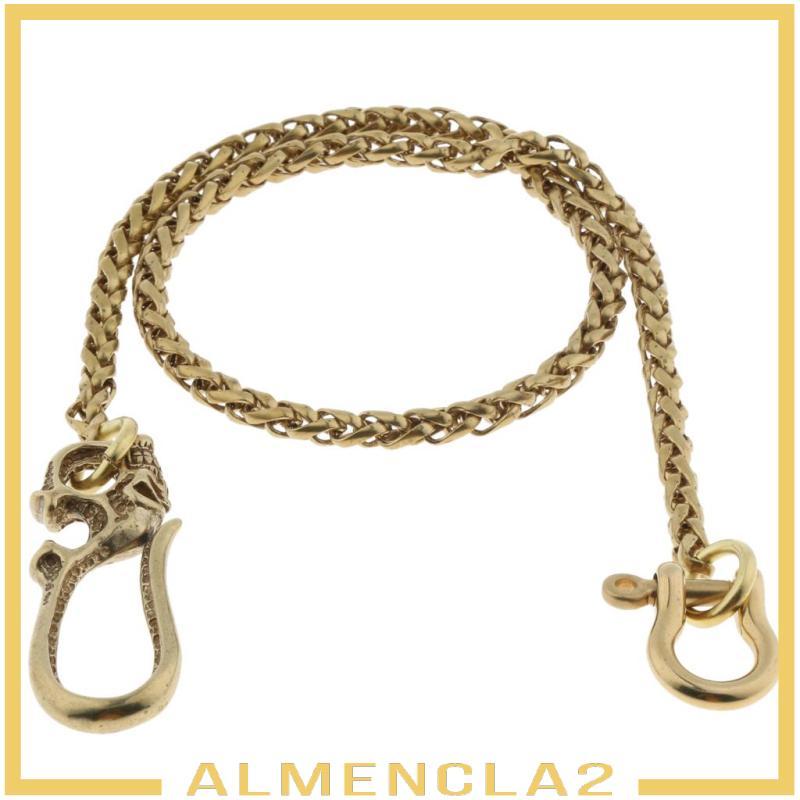[Almencla2] Men Cool Hip Hop Biker Trucker Key Jean Wallet เอวโซ่สีทอง